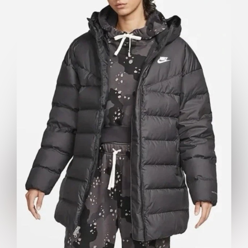 Nike Reversible Windrunner Down Fill Parka Black CW7270-010 Women’s Small NWT